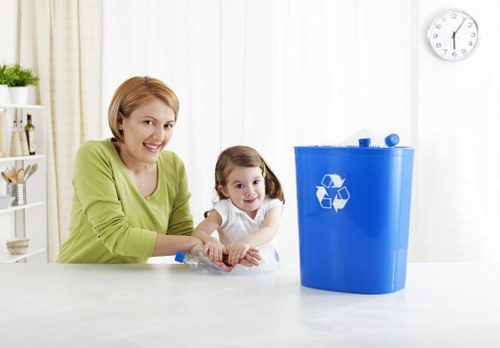 Waste management professionals at work