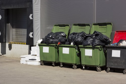 Recycling process during office clearance